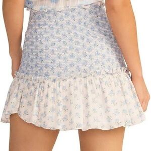 loveshackfancy Roux Smocked Floral Skirt New WITH TAGS